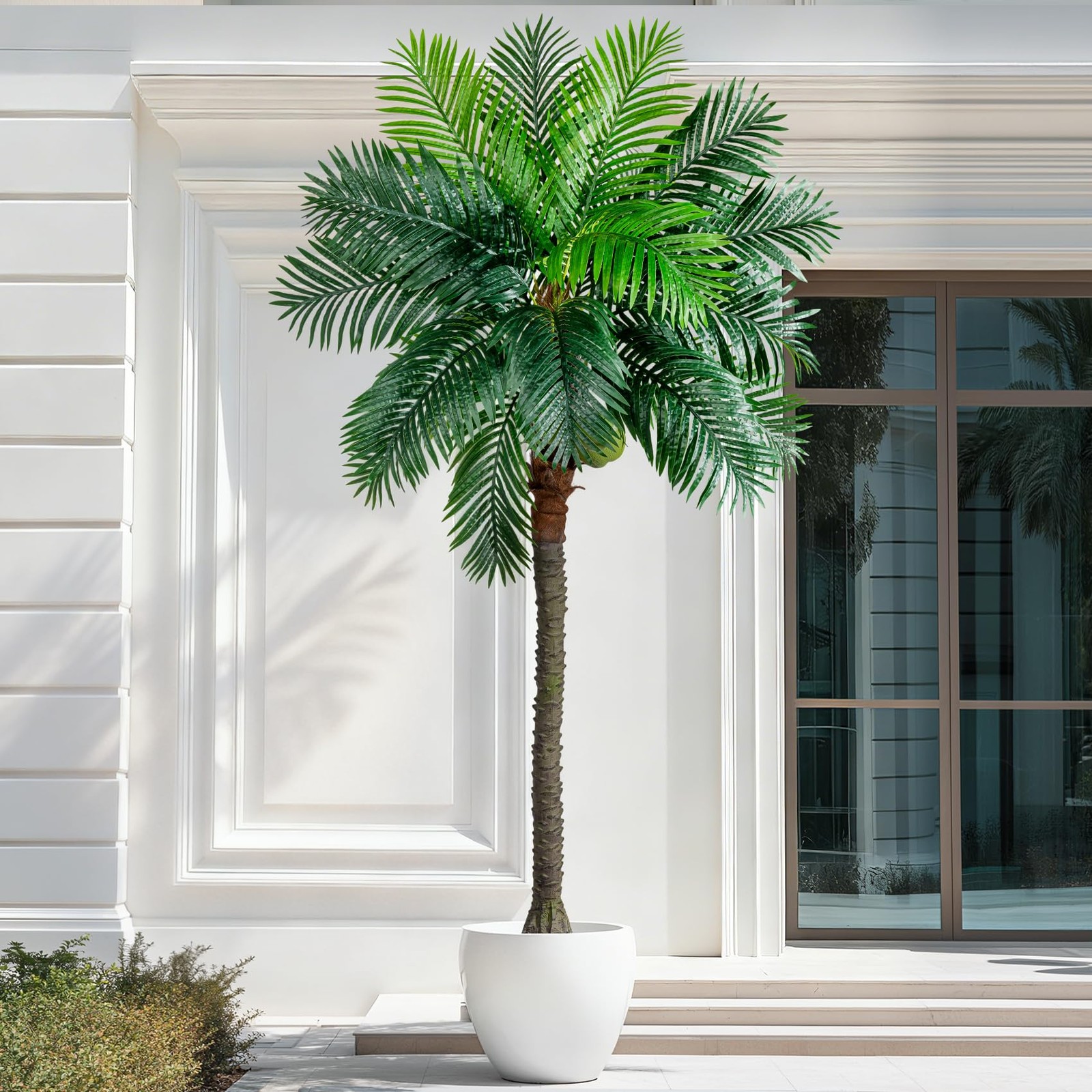 9FT Large Artificial Palm Tree Big Faux Tropical Phoenix Trees Indoor Outdoor…