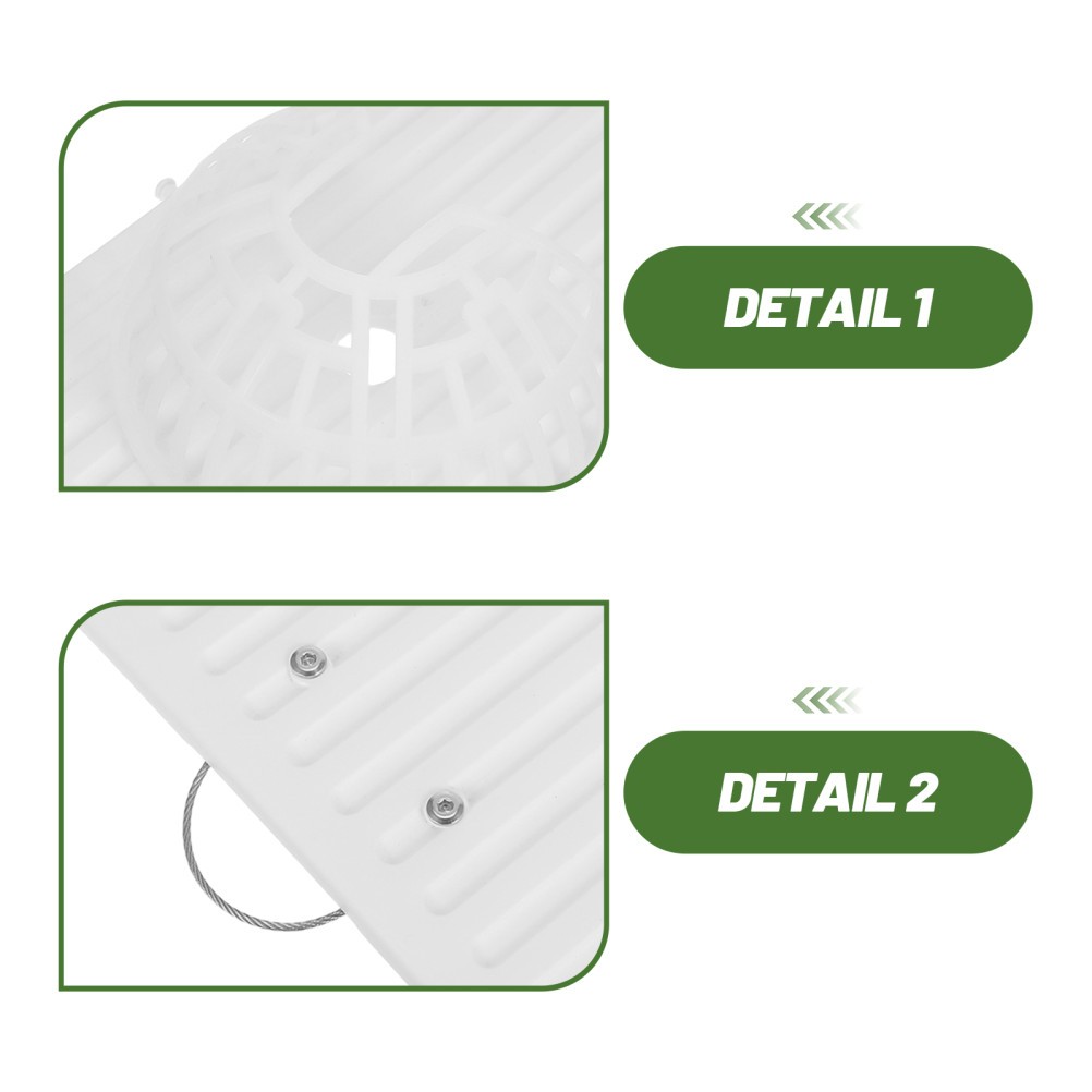 3 Set of 1 White Plastic Plant Mounting Board Fern Mount Vertical Wall Planters