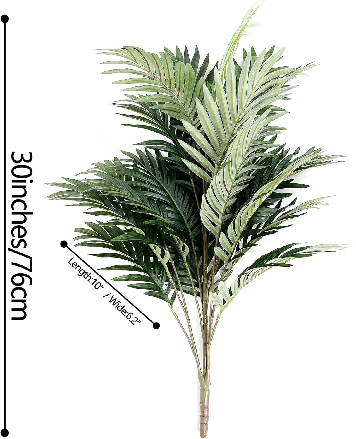 Artificial Palm Tree 30″ Tall UV Resistant Tropical Areca Faux Plants Monstera L