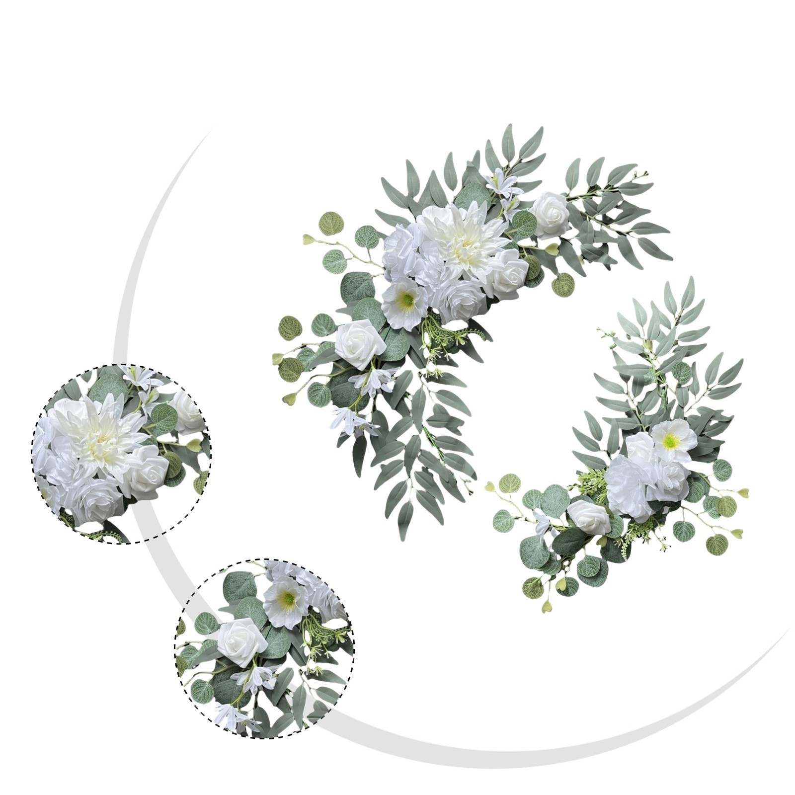 Artificial Flowers for Wedding Banquet Table Decoration and Photography