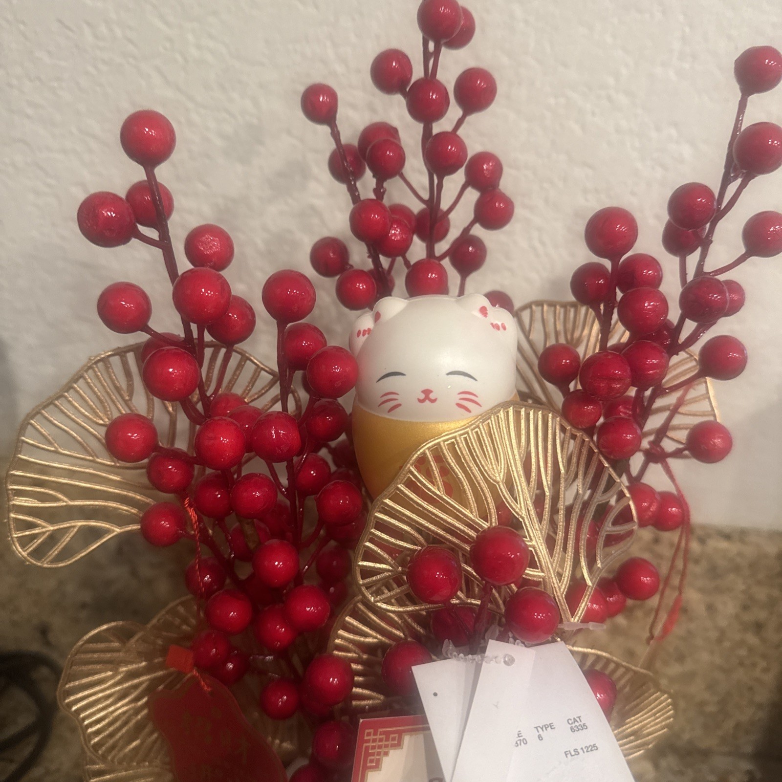 Chinese New Year Artificial Potted Plant Bonsai Tabletop Decoration NEW