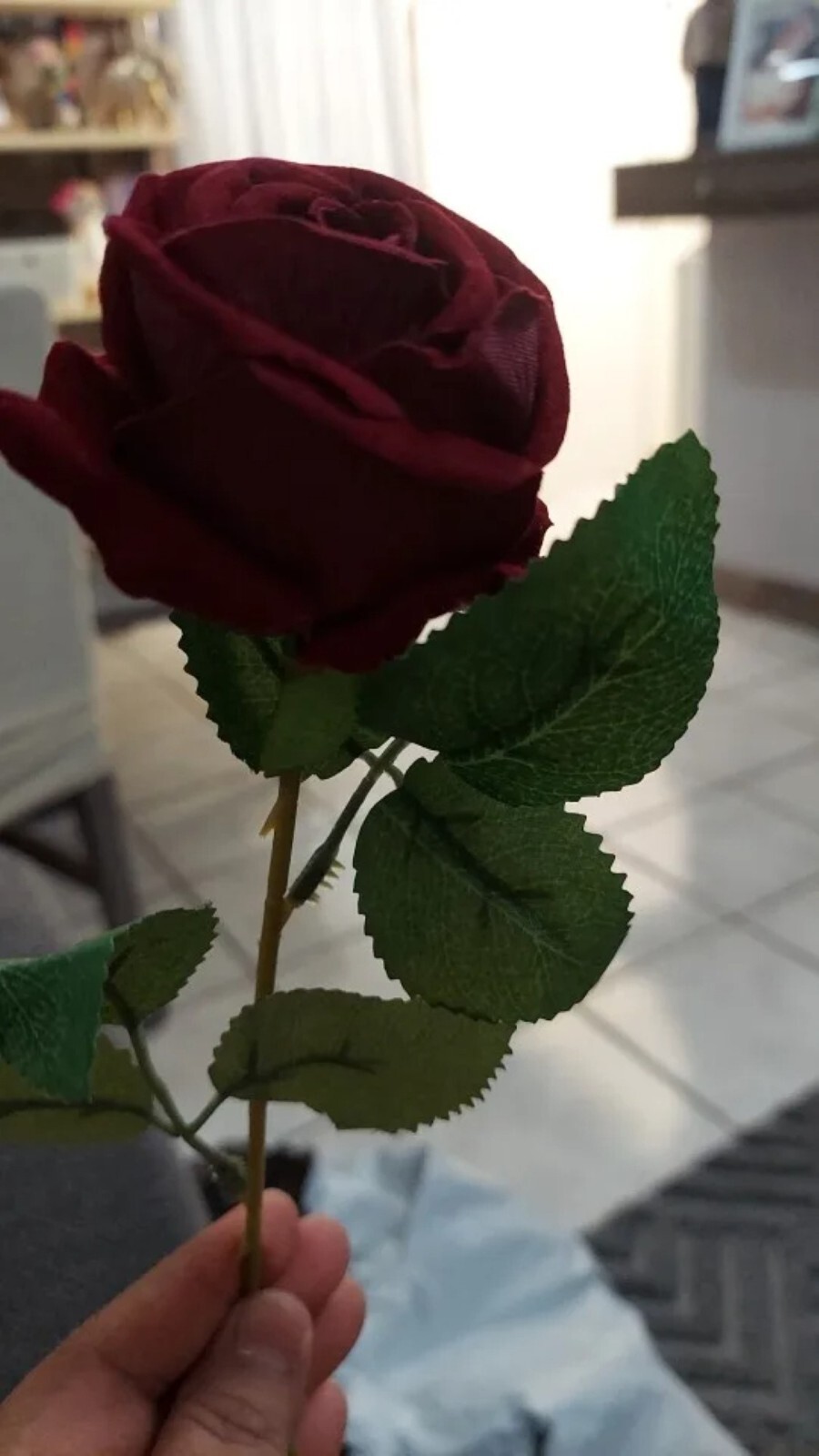 20× Red Roses Artificial Flowers Realistic Bouquet Home Decor Valentine Gifts US