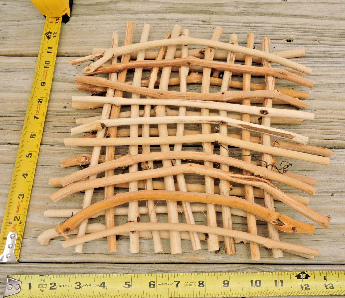 30 Grapevine Wood Stick Section 5/16~7/16″D 10~12″L Driftwood Decor Crafts