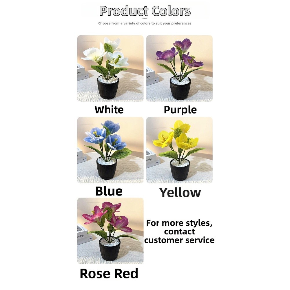 Artificial Flower with Realistic 3D Printed Design for Multiple Displays Blue