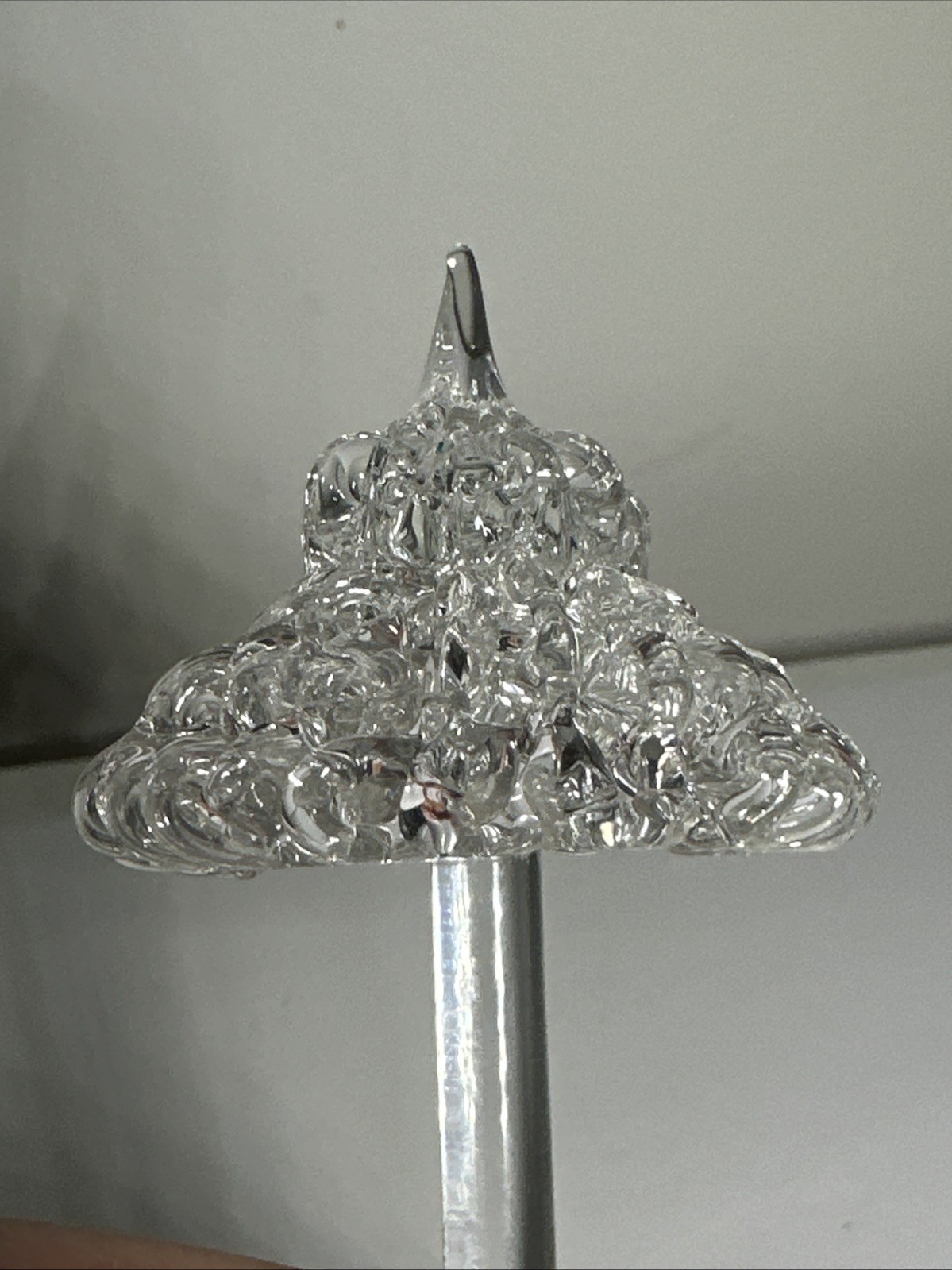 Crystal Umbrella Paperweight Figurine Desktop Tabletop 4.5”