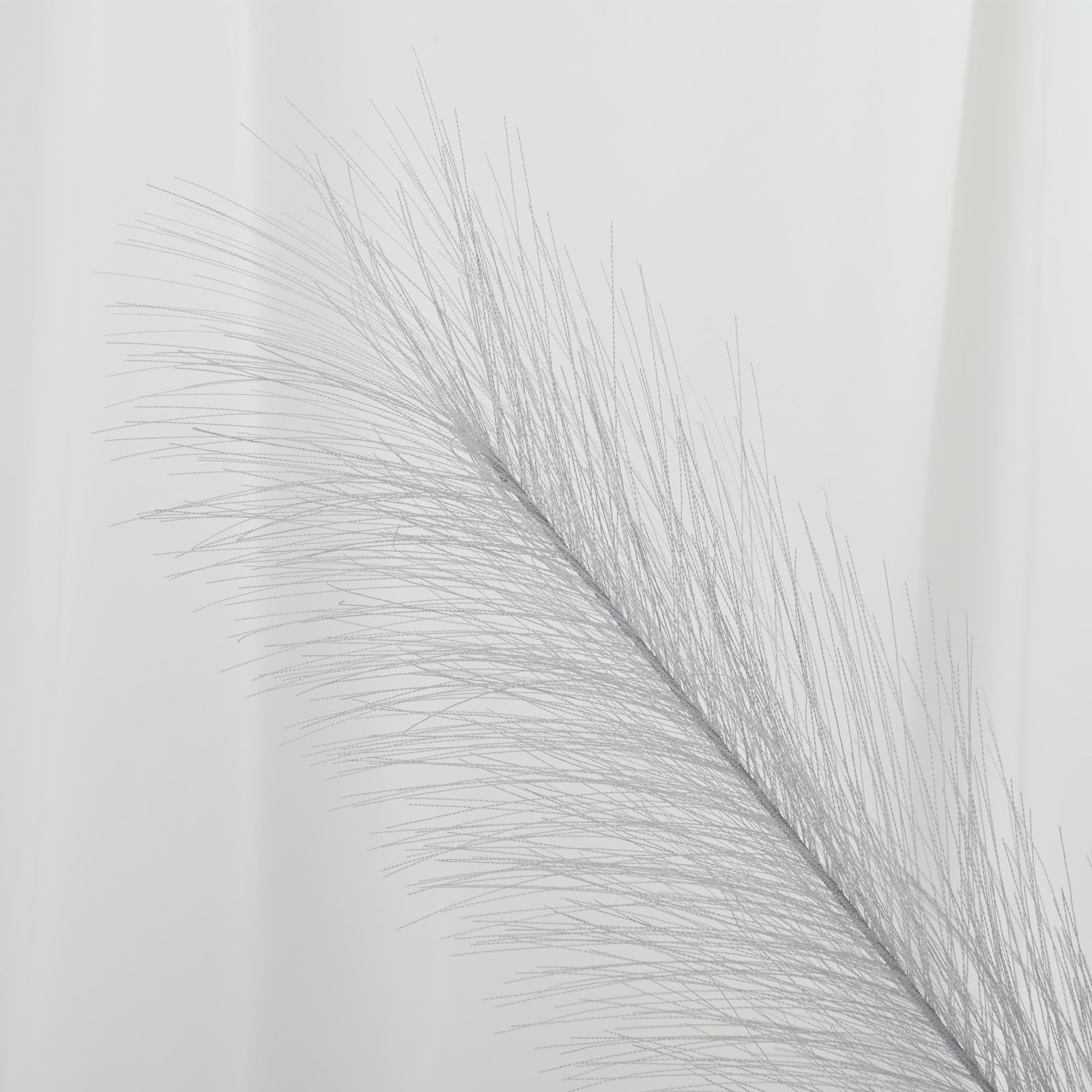36PCS Grey Faux Pampas Grass 21.7 Inch, Small Artificial Pampas Grass Decor f…