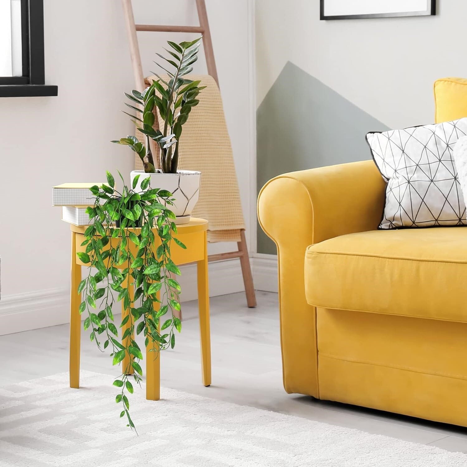 4 Plantas Colgantes Artificiales De Hiedra Falsa Para Decoración De Pared Hogar