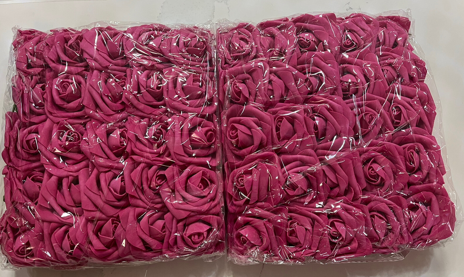 N&T NIETING Artificial Flowers Roses 50pcs Fake Flowers with Stem for DIY