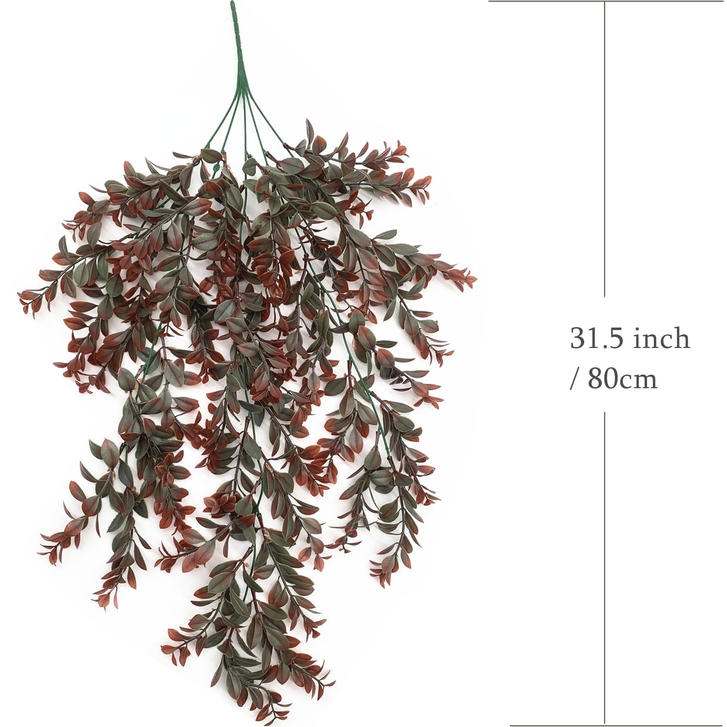 Artificial Hanging Plants Fake Vines Greenery Plastic Leaves Ivy Faux Garland…