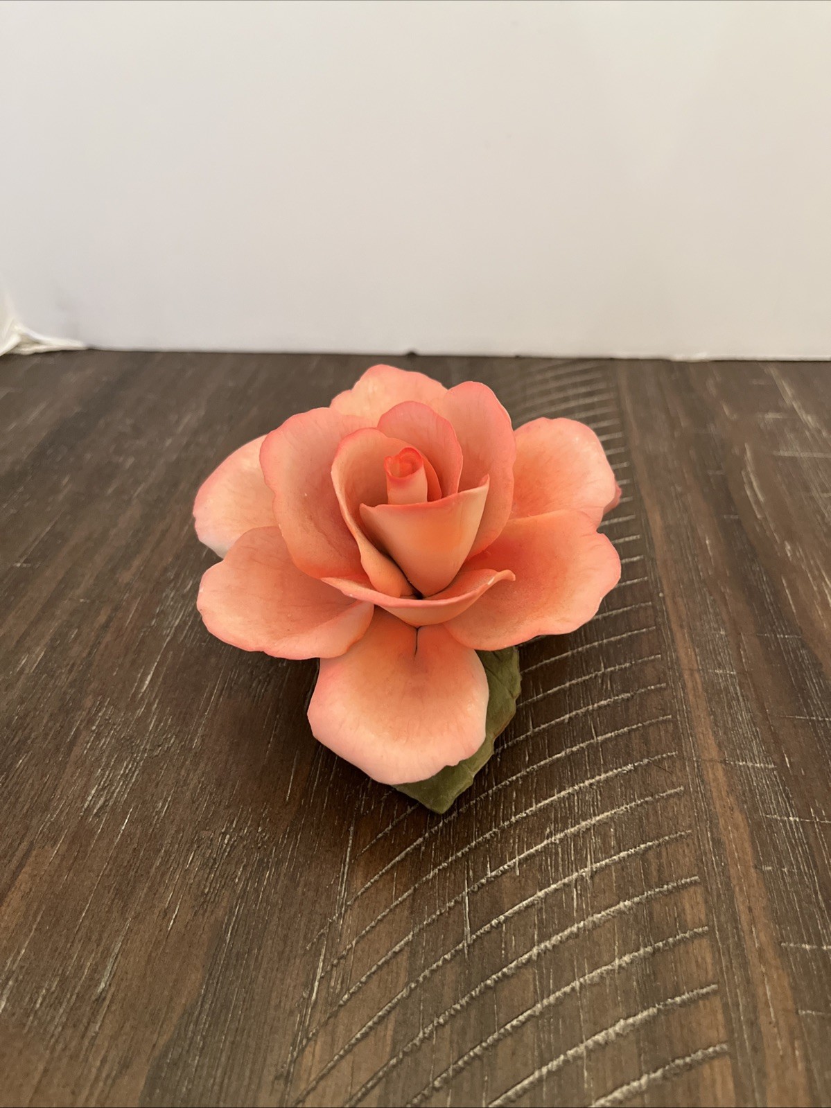Decorative Peach Rose Flower Accent Piece