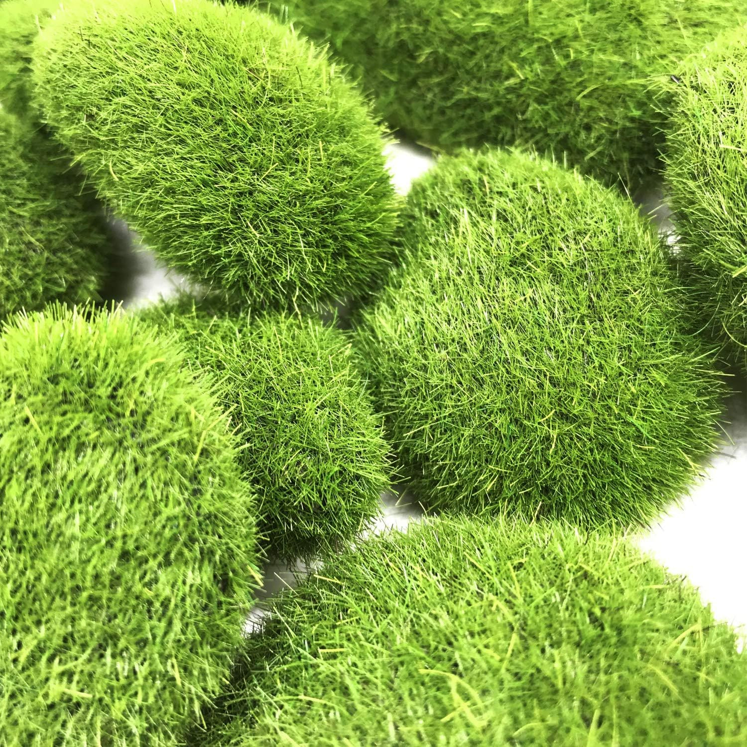 Artificial Moss Rocks 30 Pcs Green Foam Stones For Floral Arrangements Craft