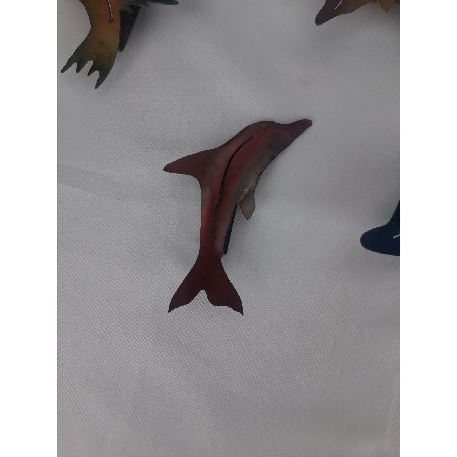5 Colorful Metal Refrigerator Magnets Hummingbirds Butterfly Dolphin Stingray