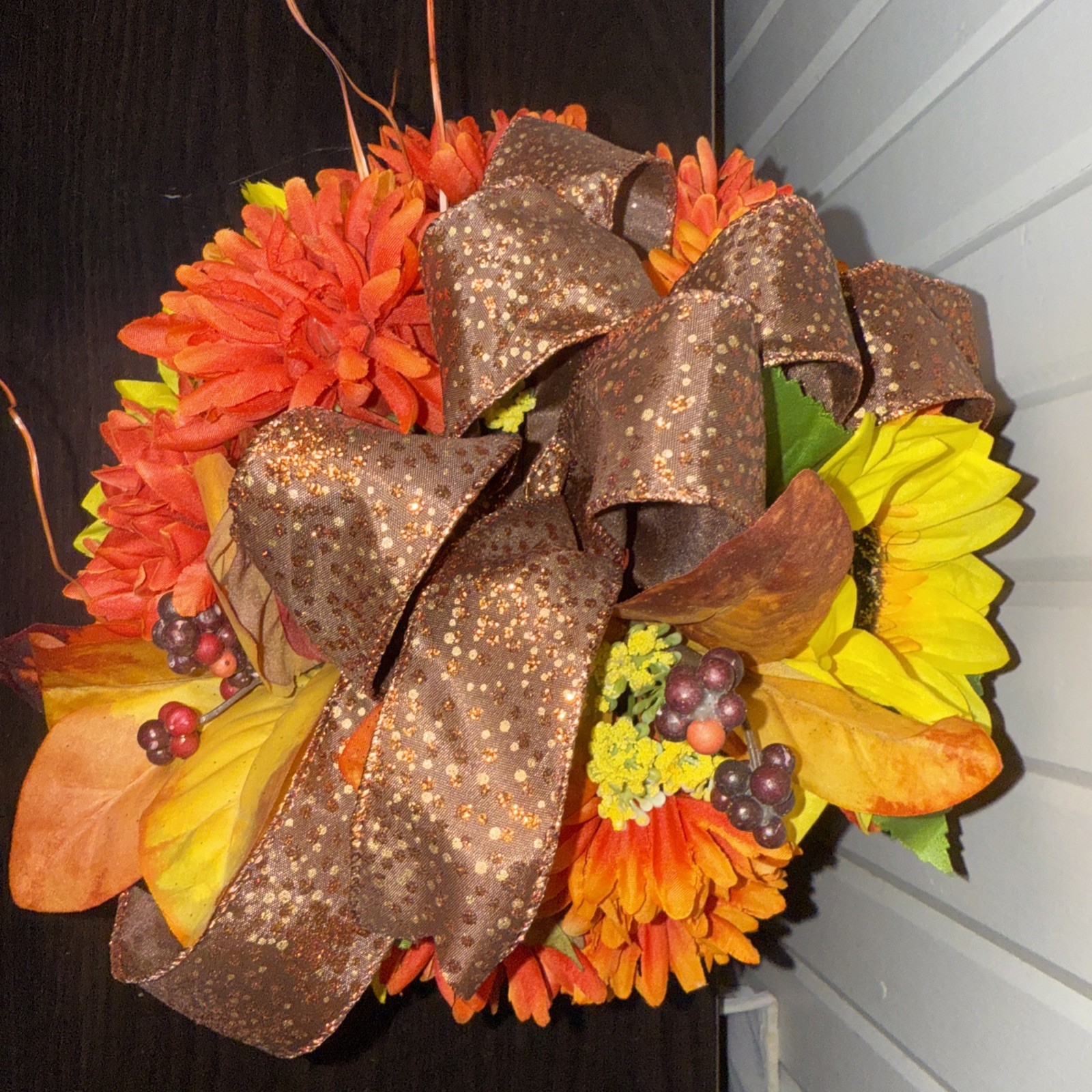 Fall Decor Table Piece Autumn Thanksgiving Artificial Floral Arrangement 12”