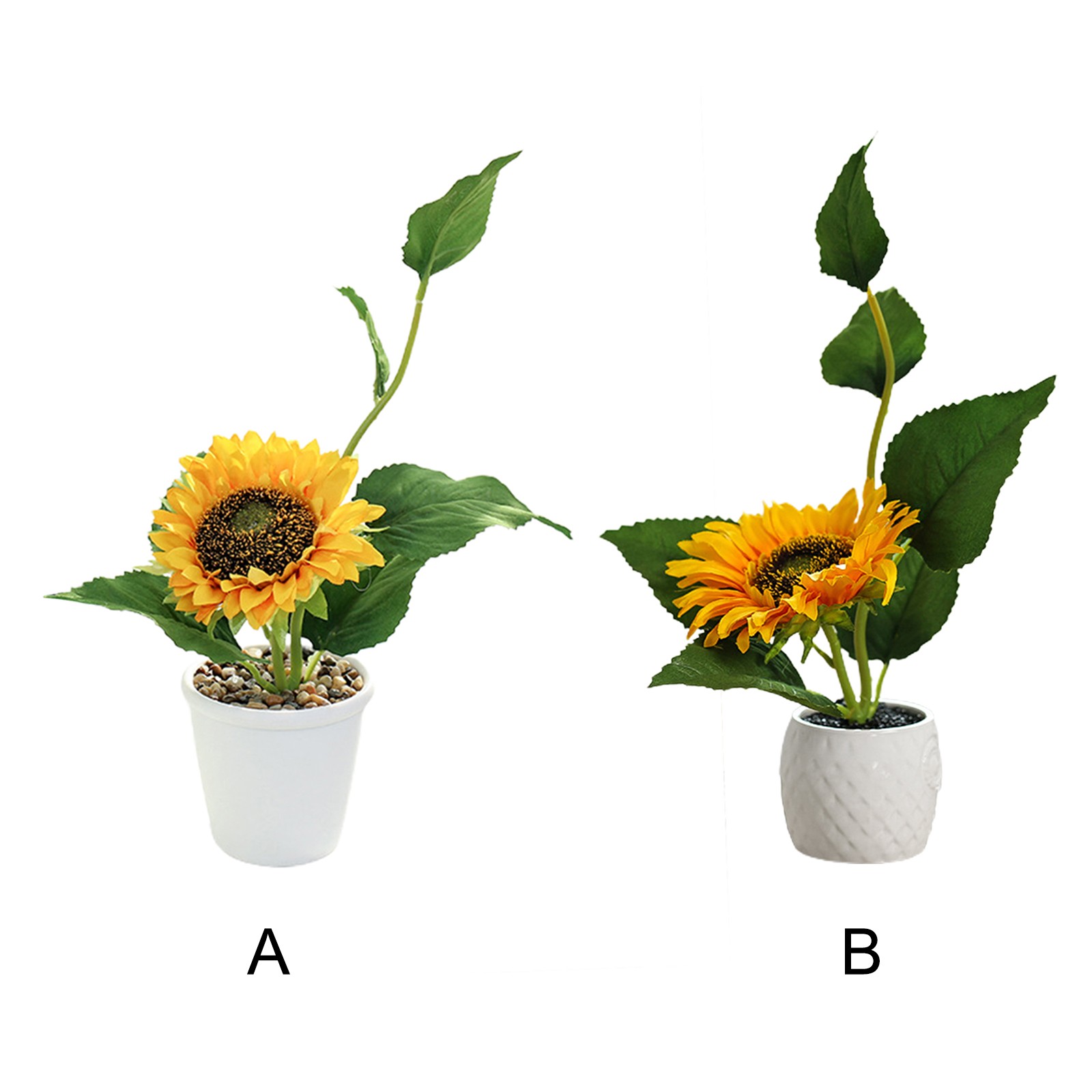 Potted Artificial Sunflower A Style Home Decor JH3916