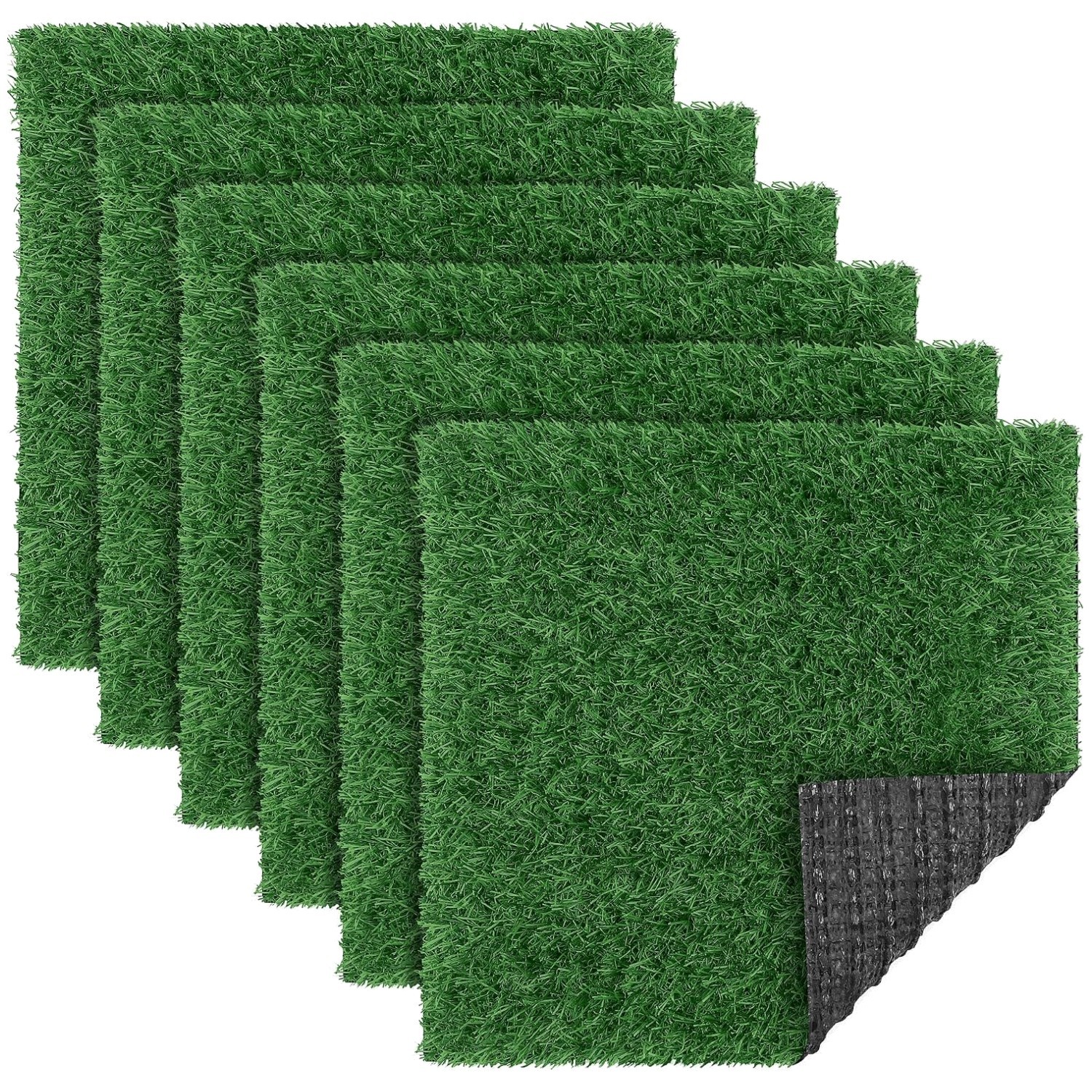 Realistic 12×12 Artificial Grass Mats – Set of 18