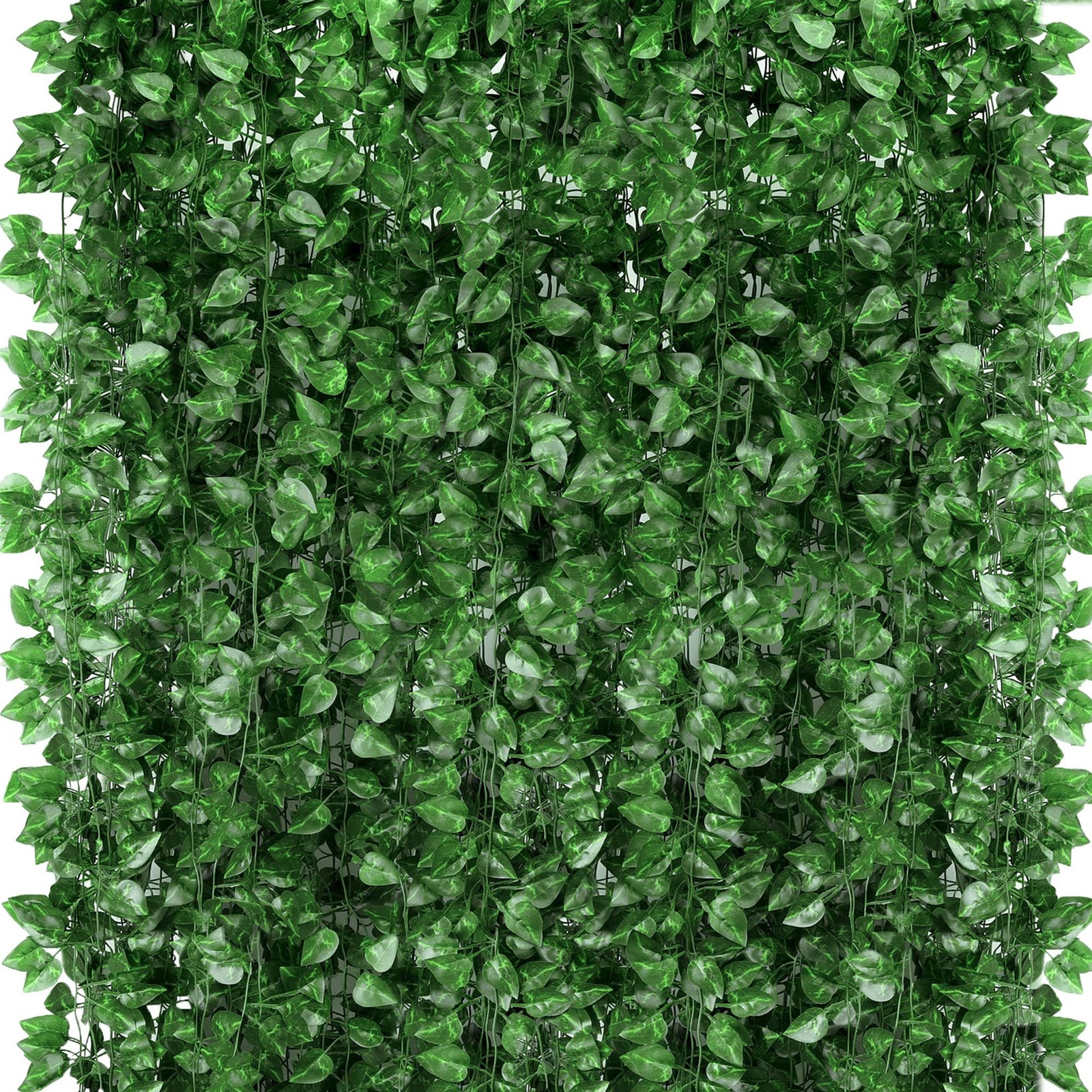 360 Feet 48 Pack Fake Greenery Hanging Garland, Ivy Leaf Plants, Vine Leaves,…