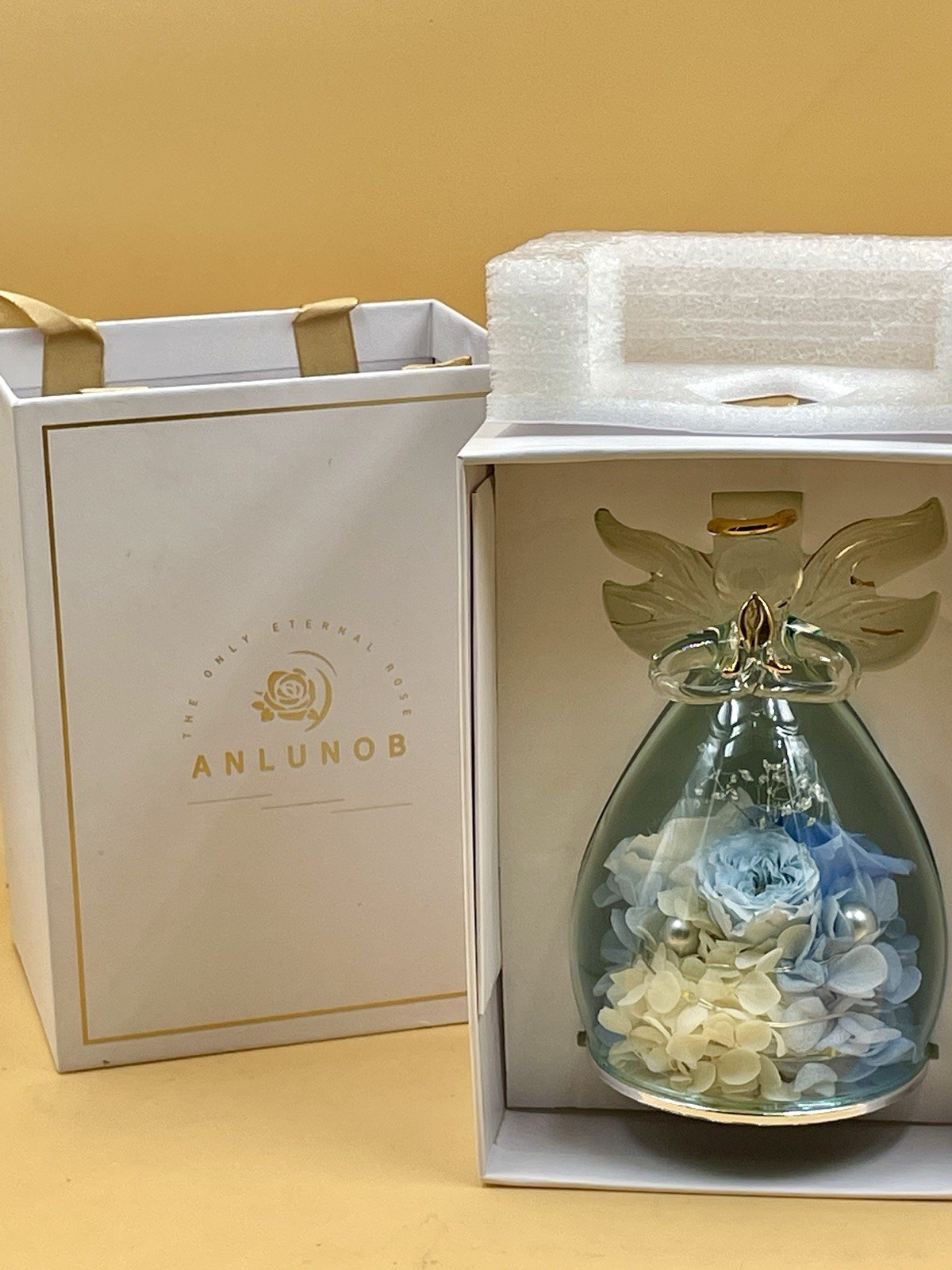 ANLUNOB The Only Eternal Rose- Blue – Great gift for Mom, Grandmother, Sister