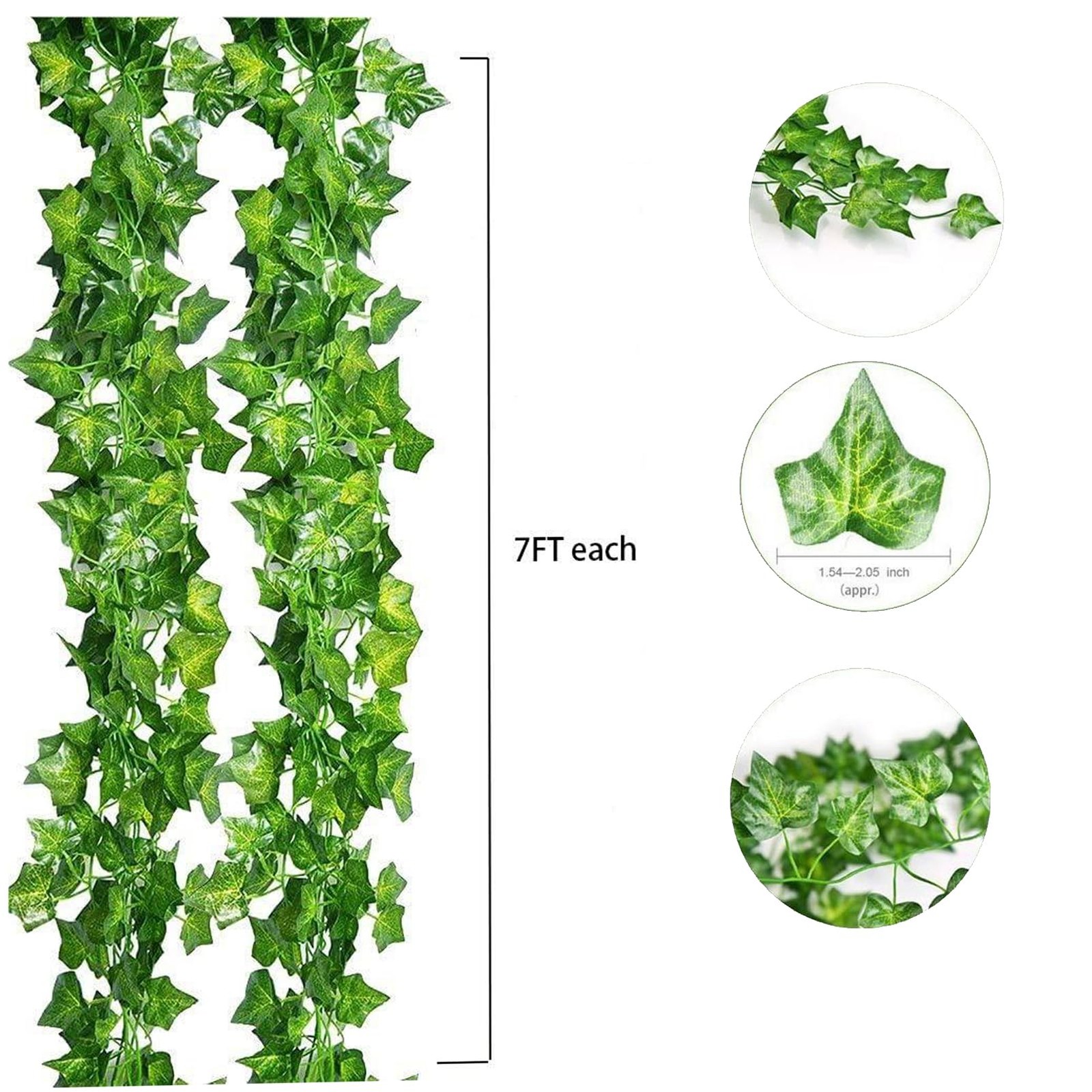 168 feet Fake Foliage Garland Leaves Decoration Artificial Greenery Ivy Vine …