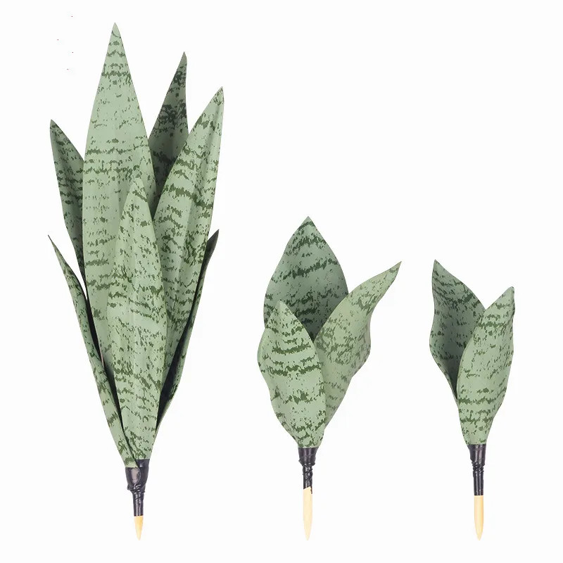 Artificial Succulent Plants Tropical Fake Leaf Bonsai for Home & Party Decor