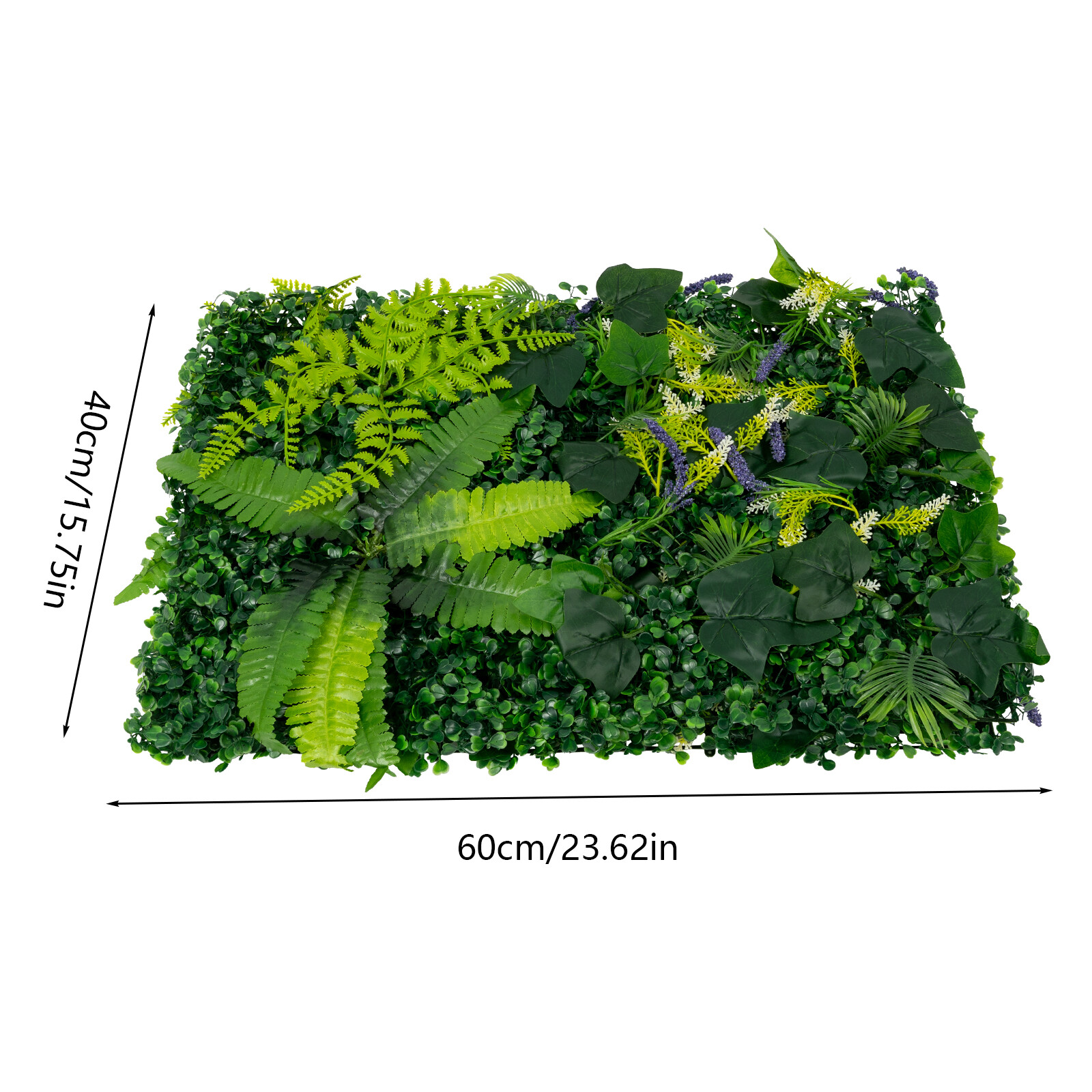 6PCS Artificial Plant Wall Fence Panel Decor Greenery Hedge Grass 60*40cm