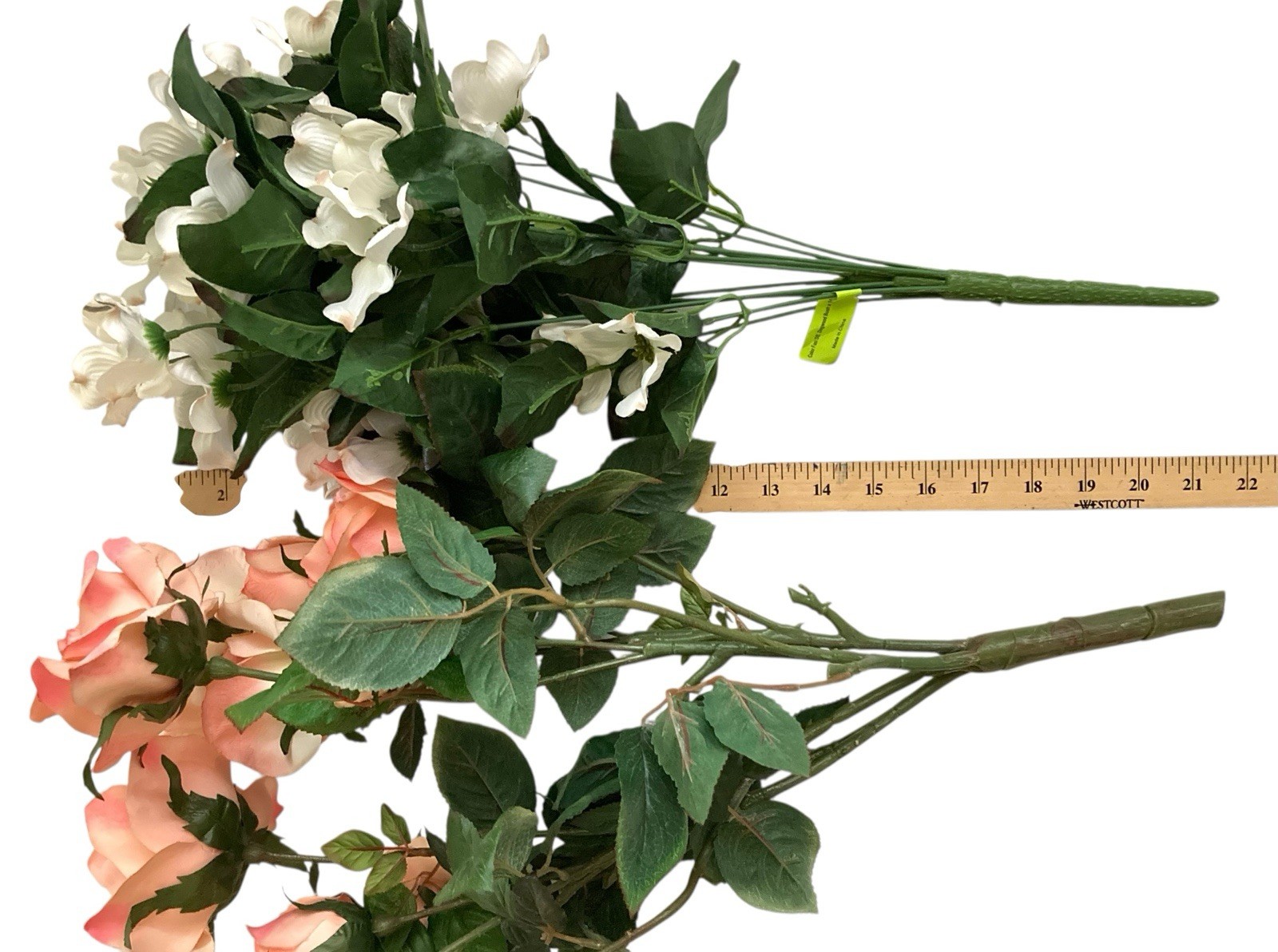 Artificial Silk Flowers Bushes LARGE Blooms Roses Hydrangea Peony Dogwood Decor