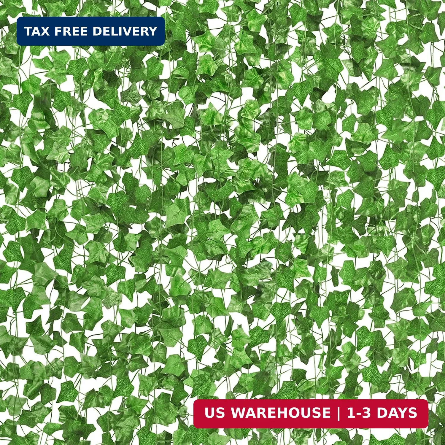 14 Pack 98Ft Artificial Ivy Garland, Fake Vines UV Resistant Greenery Leaves Fak