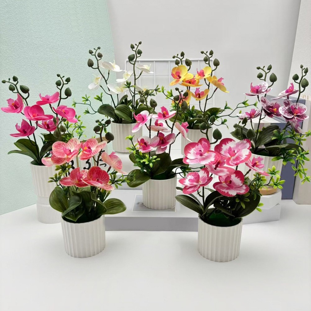 Indoor Decor Artificial Flower Realistic Appearance Synthetic Materials