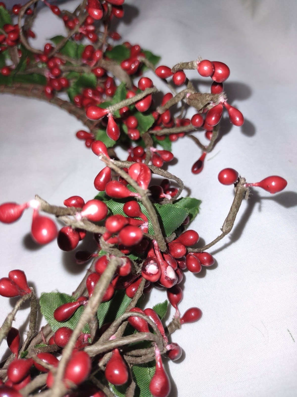 Berry Candle Rings / Wreath (lot of 3) 6″ 4″ Inner Dia – Red (Burgundy & Old Gol
