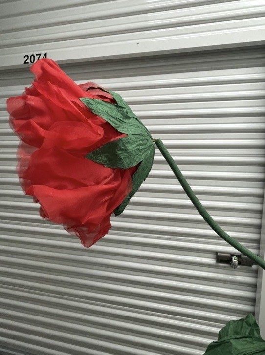 Large Artificial Red Rose Individual Flower Decoration for Home or Event Party