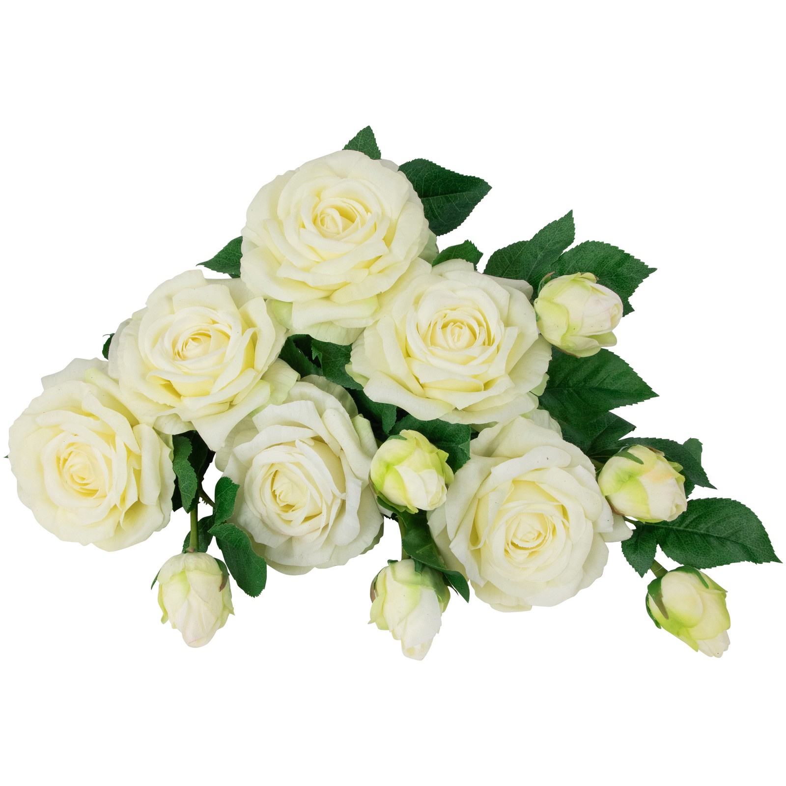 Northlight Real Touch™ White Artificial Rose Stems, Set of 6 – 26″