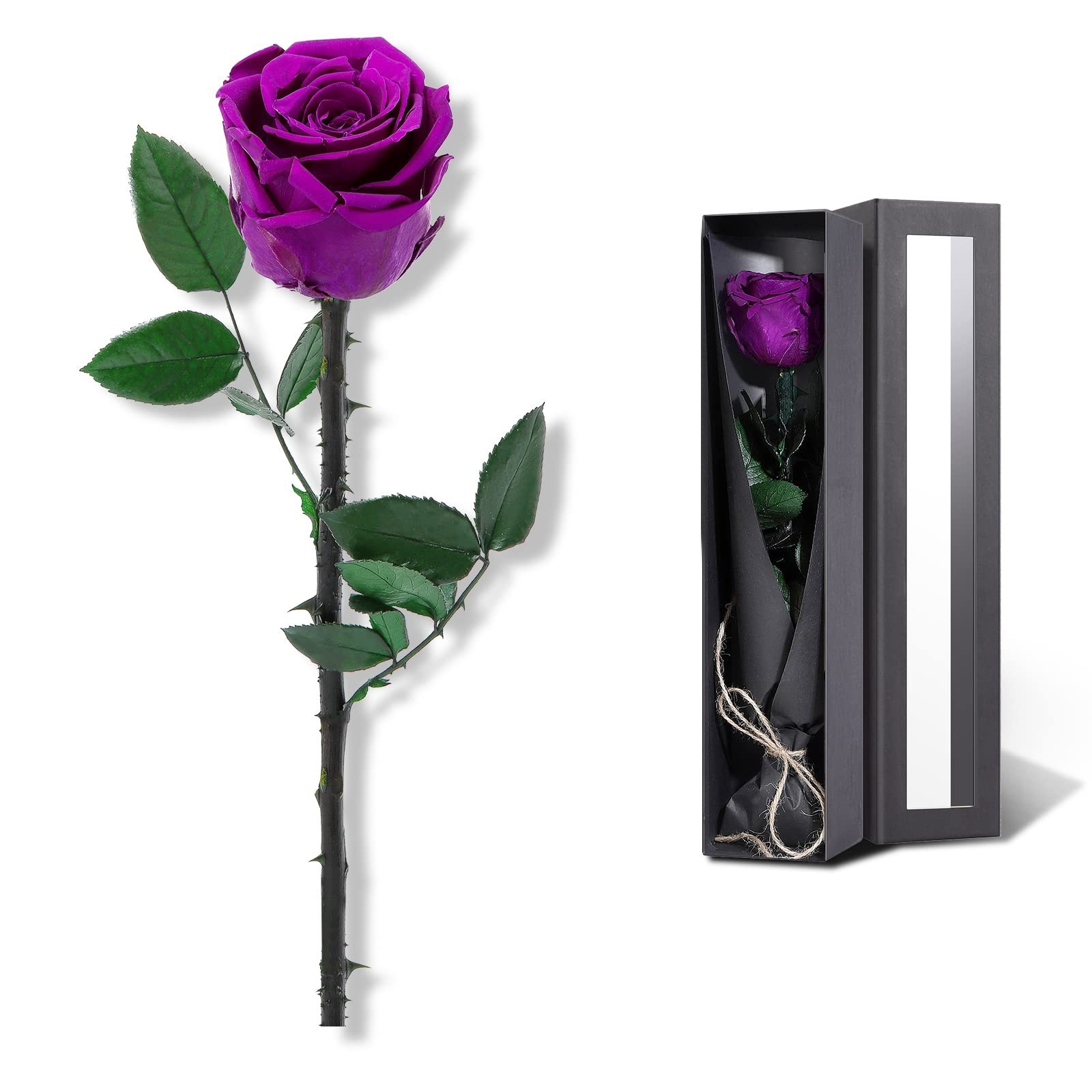 Preserved Real Rose Gift for Women, Mom Birthday Valentines Flowers