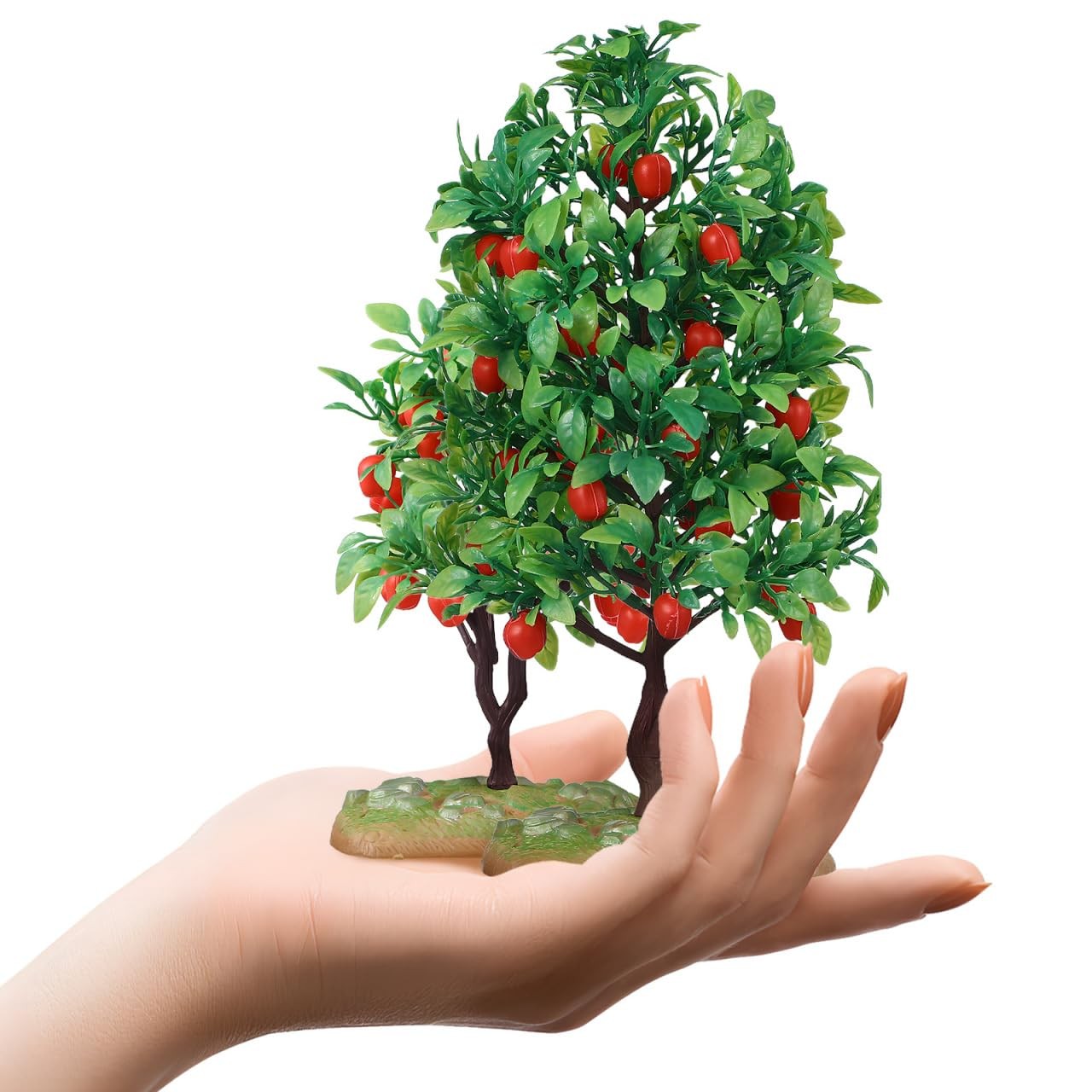 2pcs Mini Artificial Trees Plastic Small Tree Models for Train Scenery Dioram…