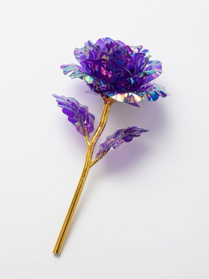 47 Pcs Multicolor Galaxy Rose Flowers with Stems Wedding Decor 9in