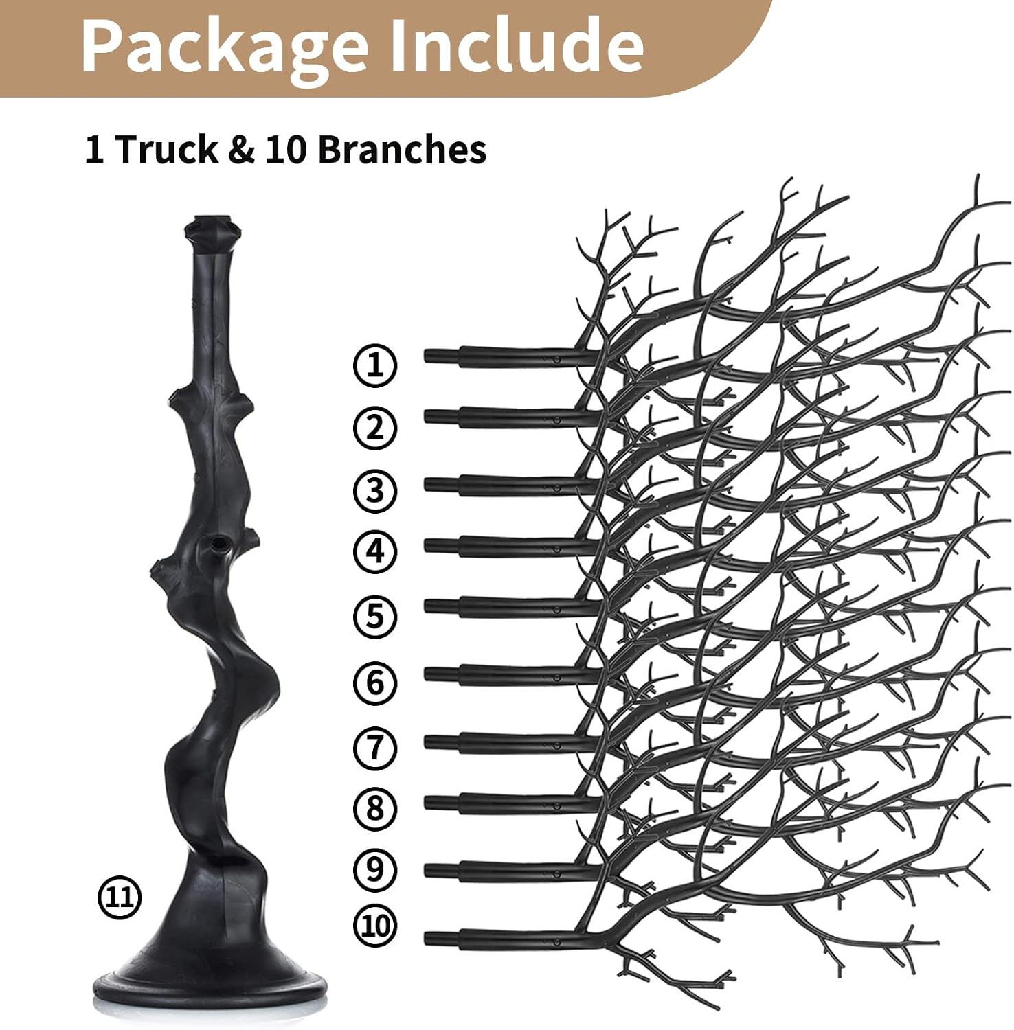 Halloween Artificial Tree Branch: 30″/76cm Tall Branch Manzanita Christmas Decor