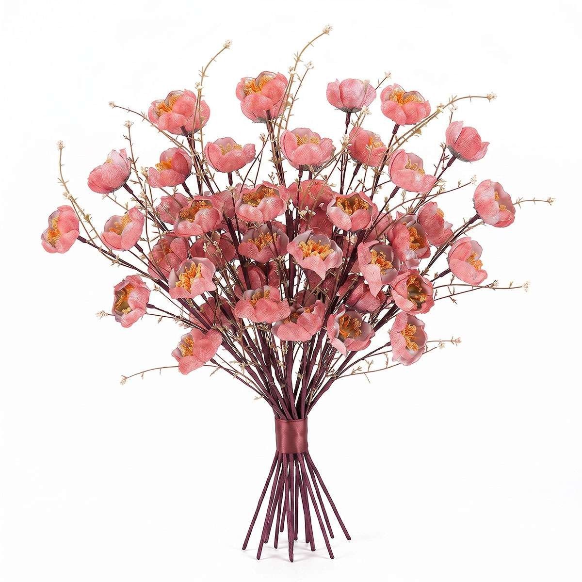 Artificial Silk Rhododendron Flowers Ornaments Home Wedding Decor UV Resistant