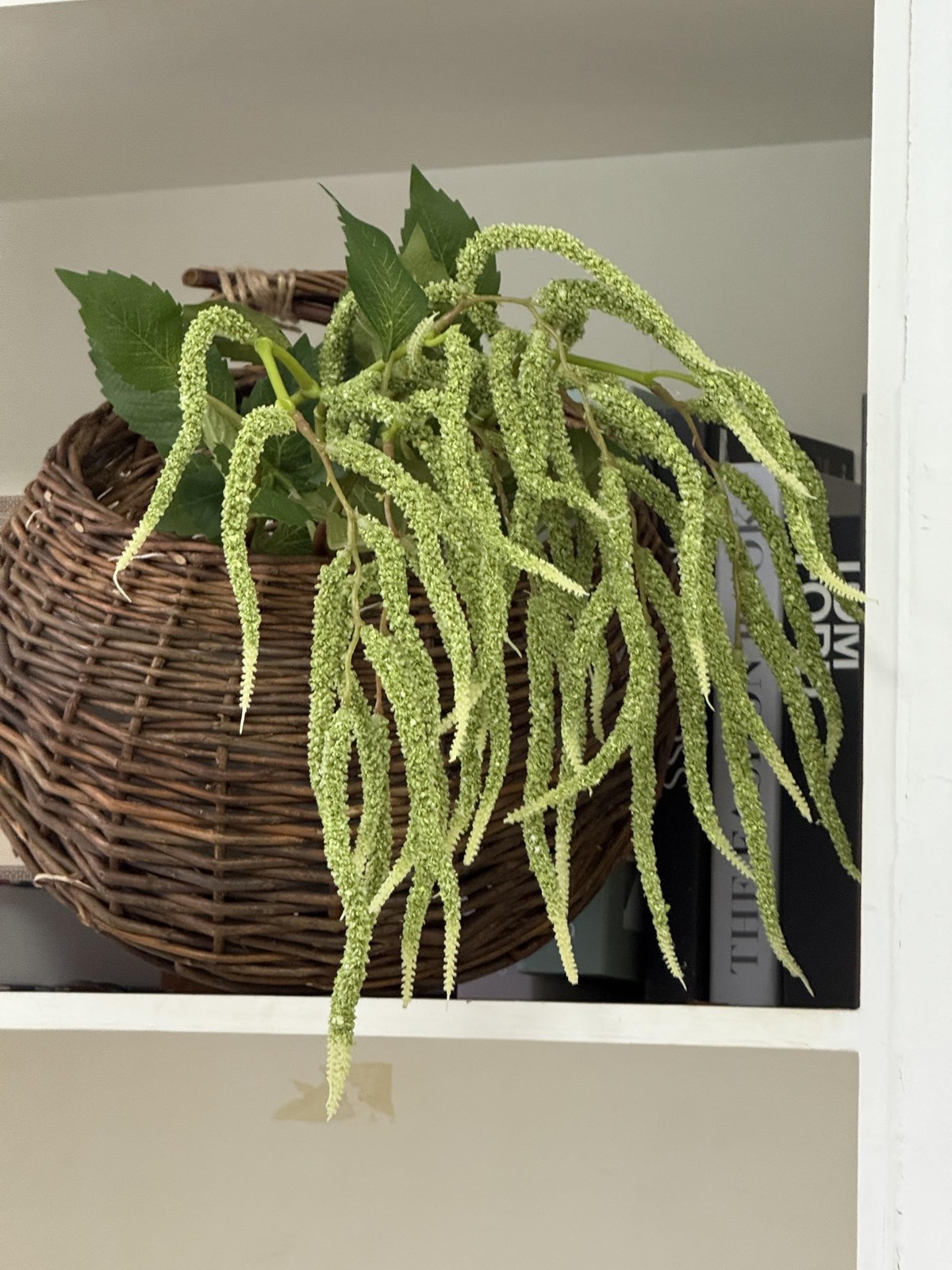 3Pcs Artificial Amaranthus Flower Fake Hanging Green for Wedding Bouquets Hom…