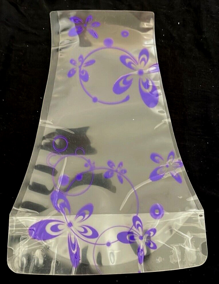 NEW 60 LARGE FOLDING PLASTIC VASES WHOLESALE TRANSPARENT ASSORTED/PATTERNS CLEAR