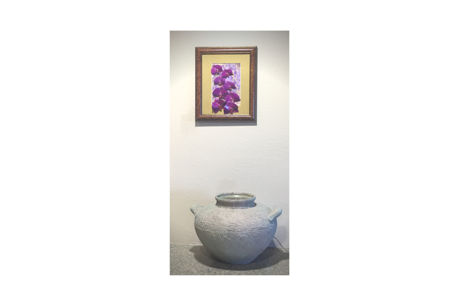 Orchid Decor in Purple & Gold