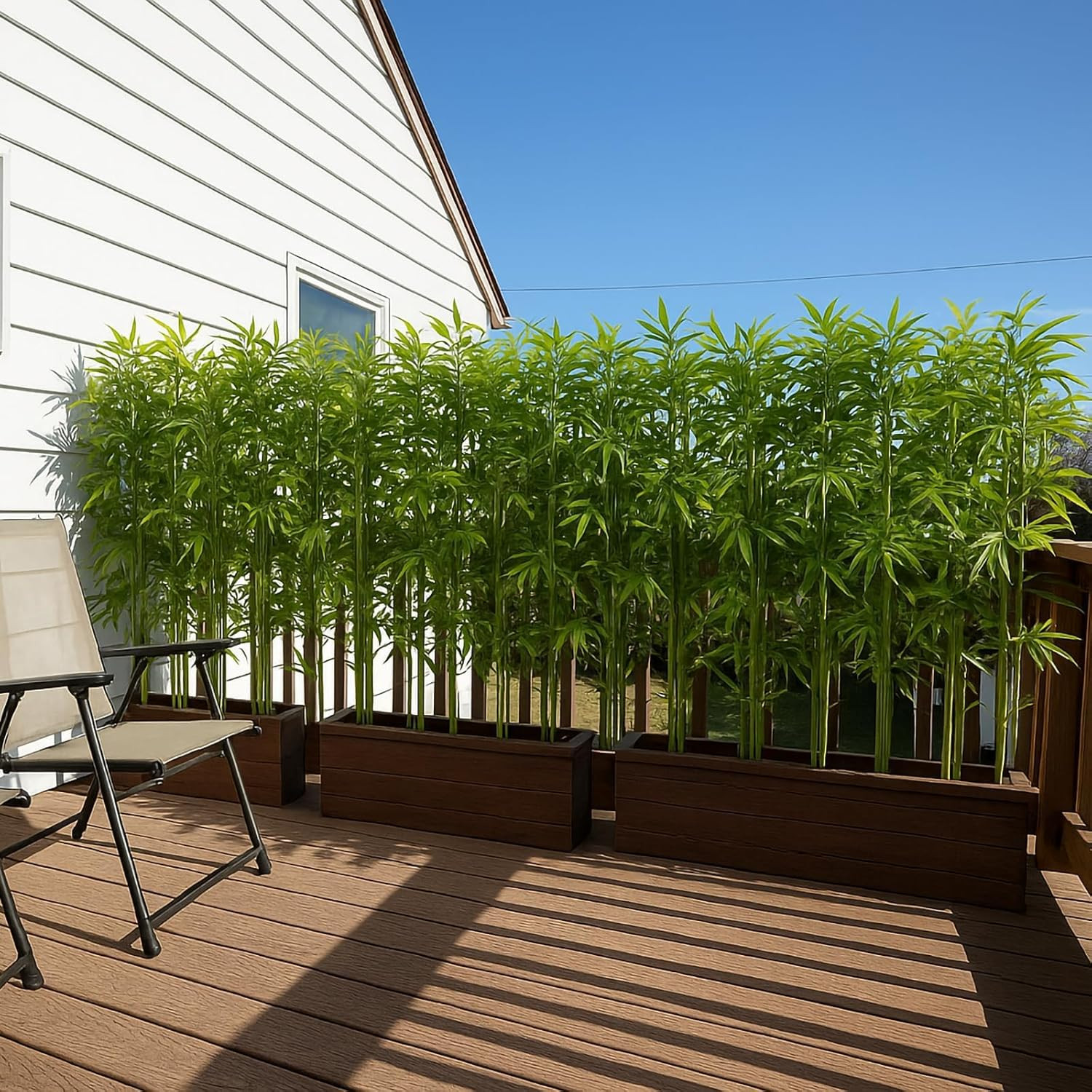 6Ft Fake Bamboo (20 Pack) for Outdoor Privacy, Screen Dividers & Decor