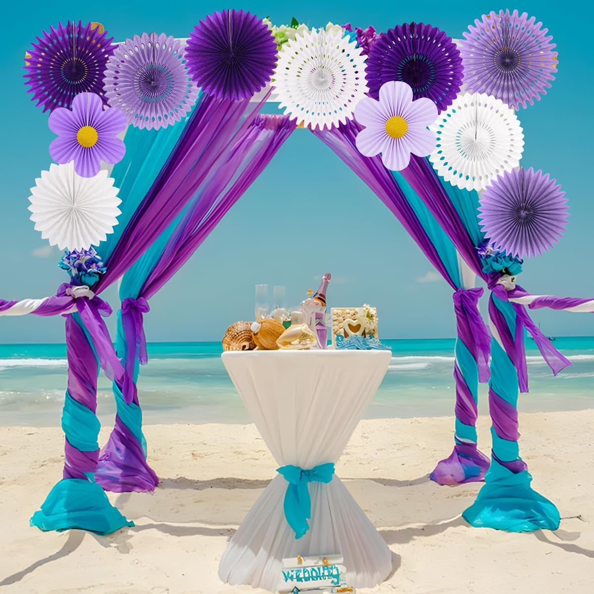 10 PCS Pastel Party Paper Flower Decoration Wall Backdrop Baby Shower
