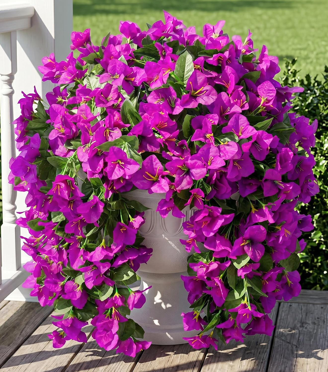 Faux Bougainvillea Artificial Flowers Plants for Outdoors Outside Decoration,