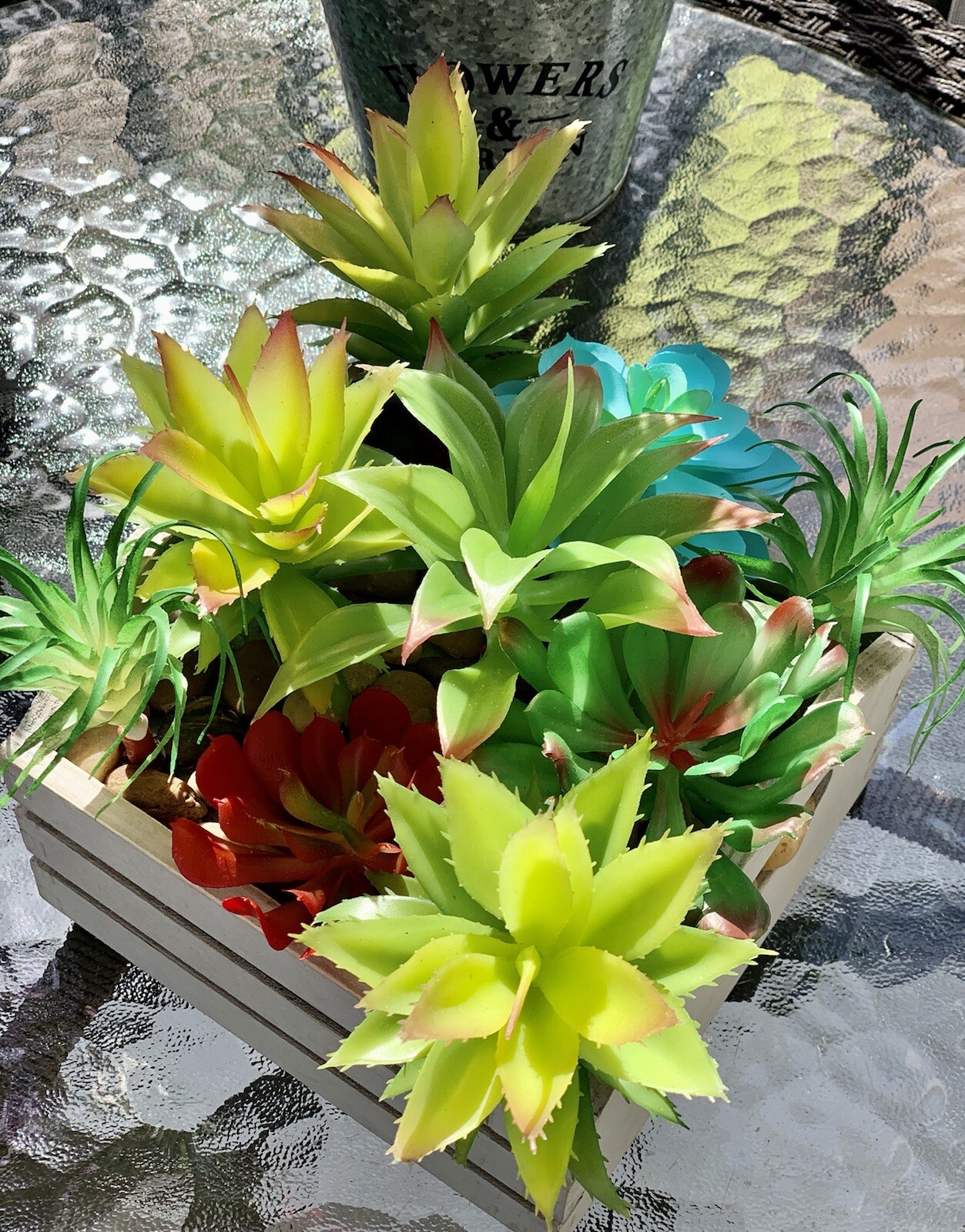 Flower Arrangement Artificial Succulent Flowers Garden and Home Decor CP00040