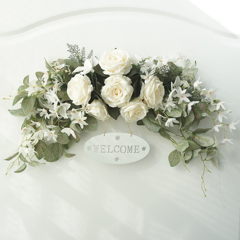 30in Wedding Arch Flowers Artificial Rose Swag for Lintel Decor Party Ornament