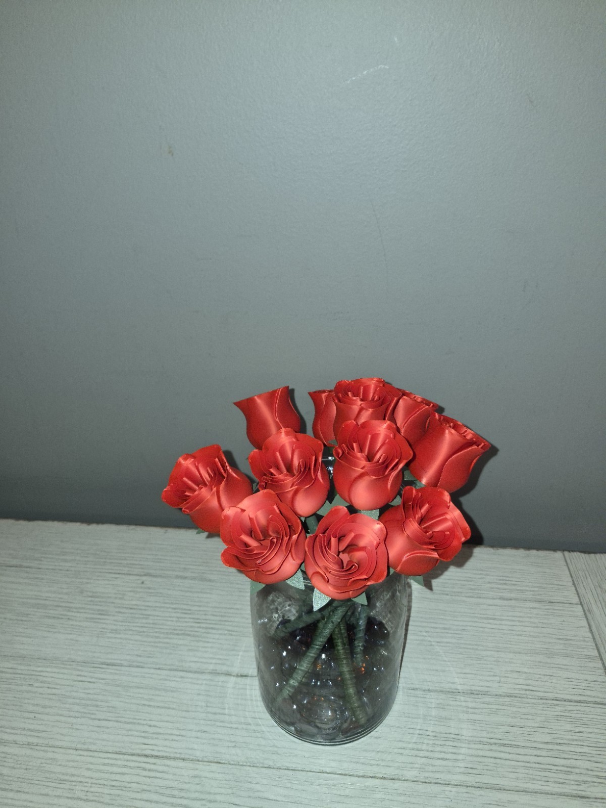 🌹 3D Printed Rose – Everlasting Bloom 11.5 Inch