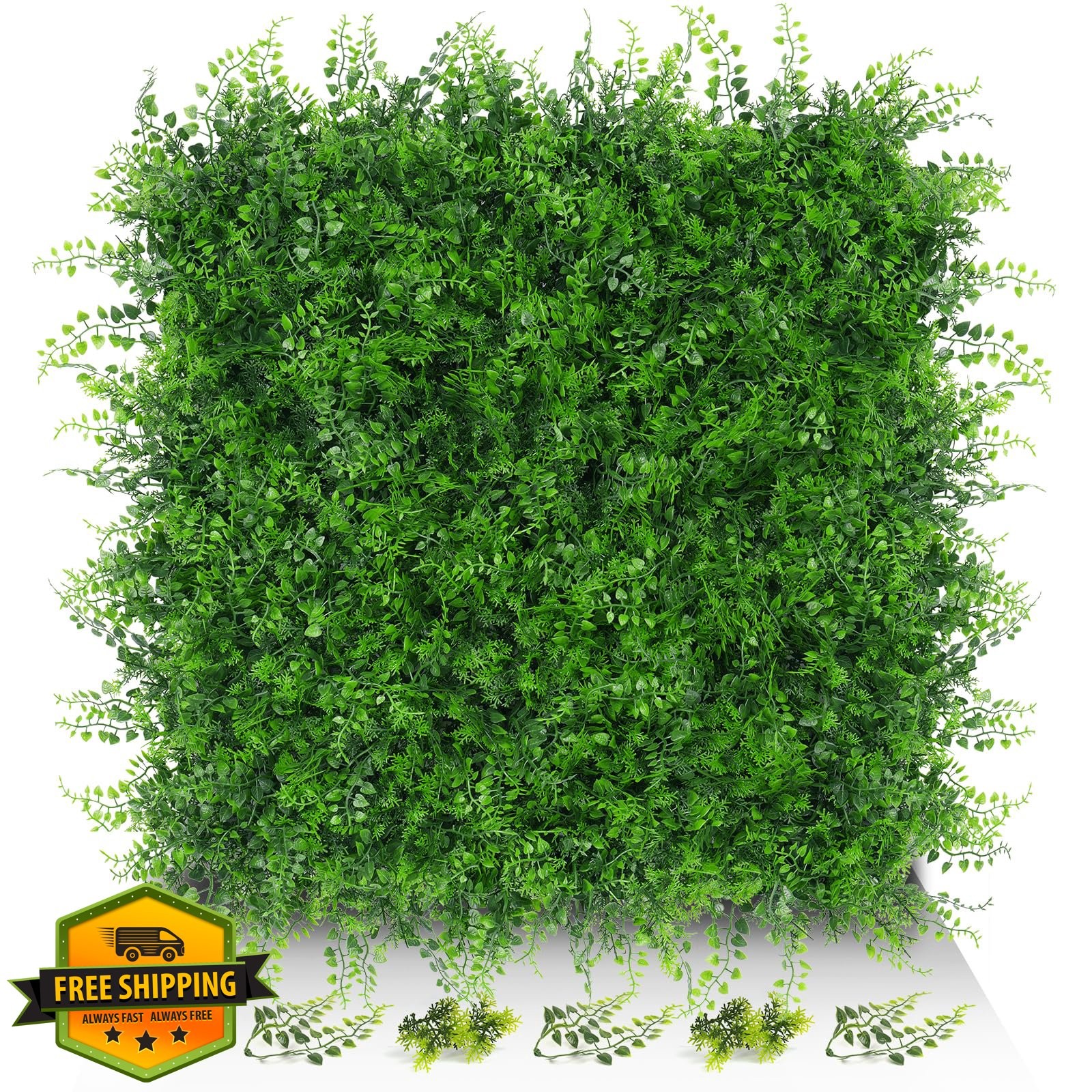 EverNature 6pc 20×20 Fern Grass Wall Panels