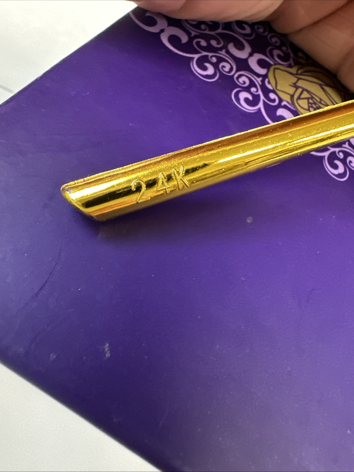 Red Rose 24K Golden 🌹Red Rose Foil Dipped Flower & Stem NIB