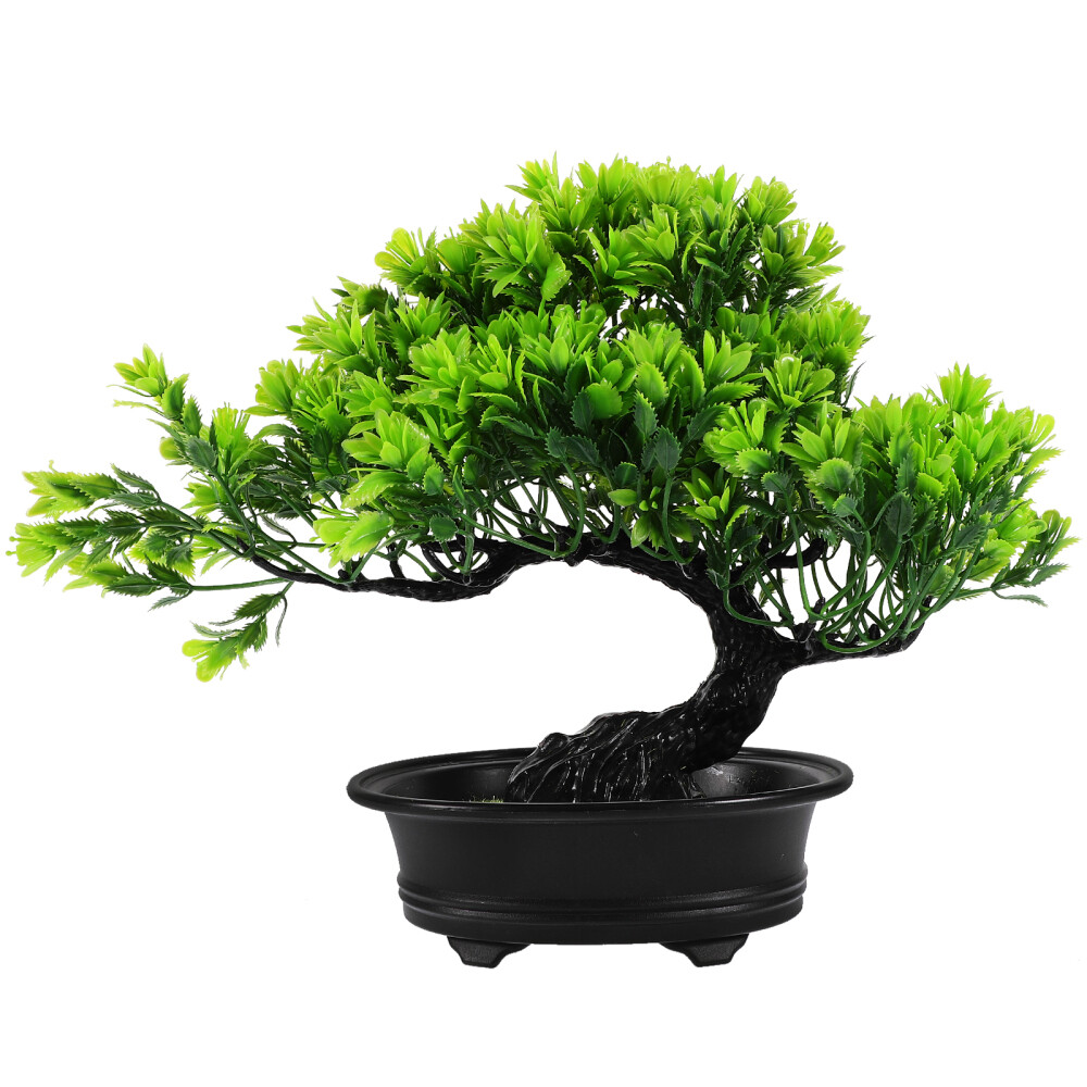 Desk Plants Fake Bonsai Tree Japanese Faux Trees Potted Pine Porch