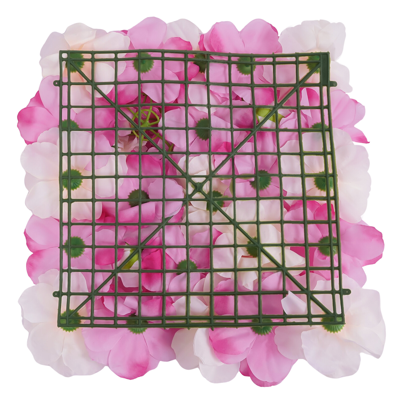 3D Flower Wall Panel-12pcs Artificial Flower Wall Background Silk Rose Mat