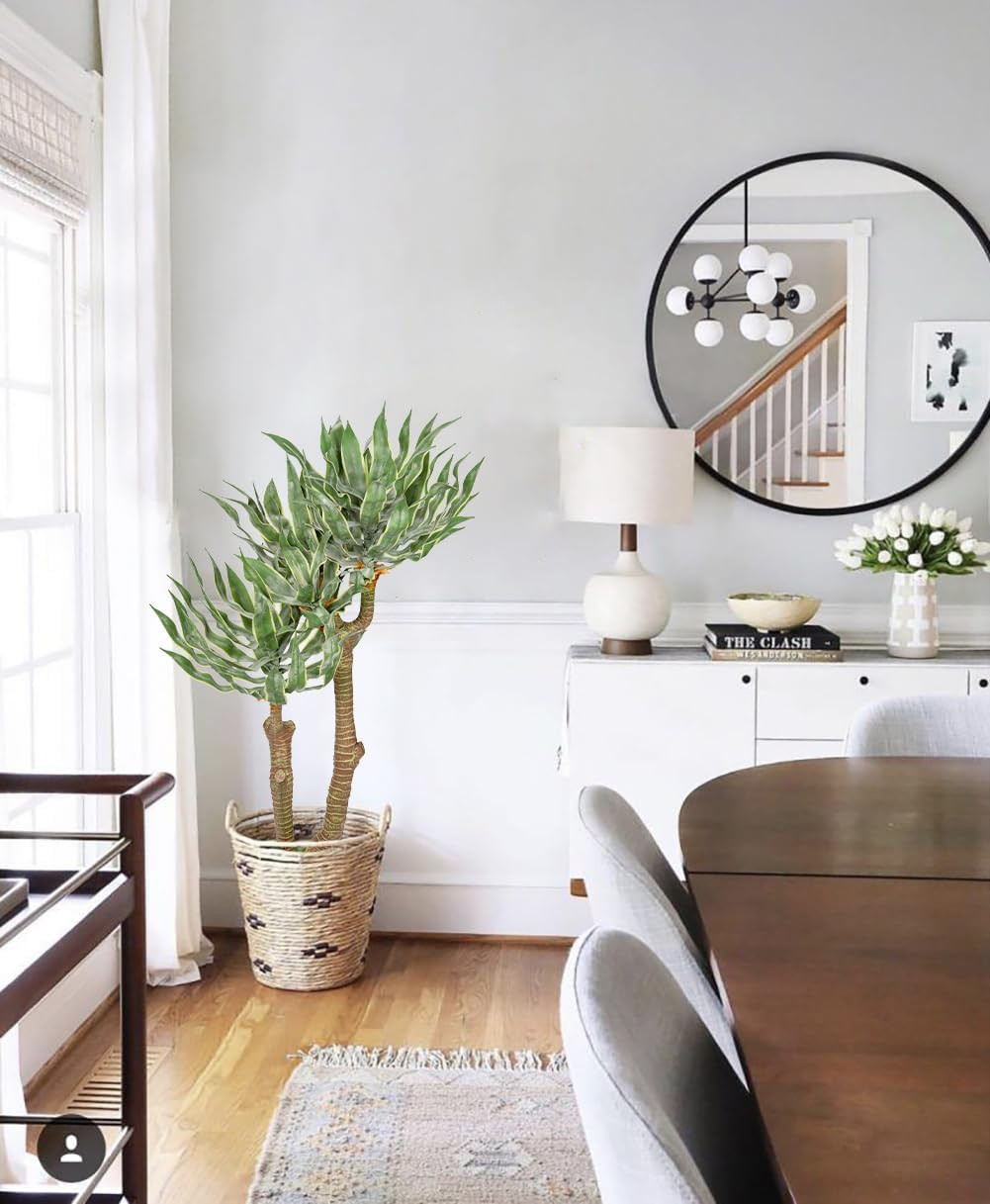 3Ft Tall Artificial Agave Plant – Large Faux Yucca for Home Office Décor