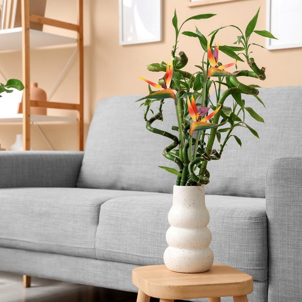 23.6″ Fake Flowers Bird of Paradise 3pcs Orangish Red